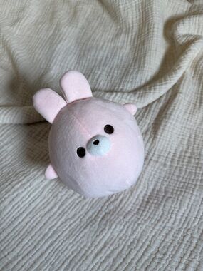 Japanese bunny plushie stuffed animal pink rabbit baby pastel light cute